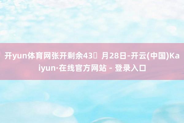 开yun体育网张开剩余43月28日-开云(中国)Kaiyun·在线官方网站 - 登录入口