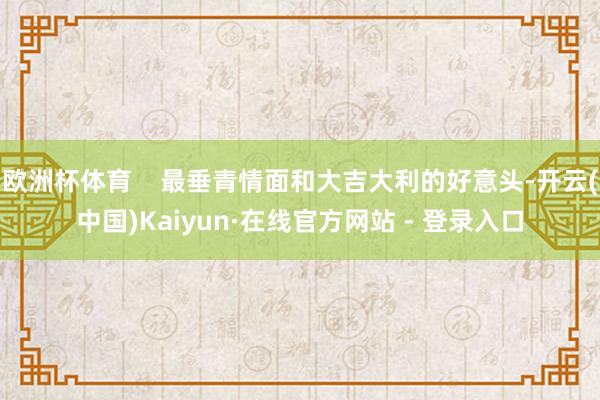 欧洲杯体育    最垂青情面和大吉大利的好意头-开云(中国)Kaiyun·在线官方网站 - 登录入口